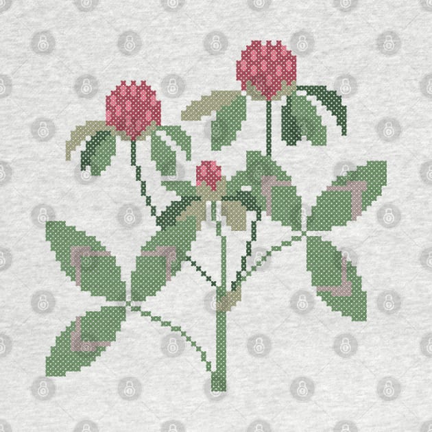 Vermont State Flower Red Clover by inotyler